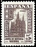 Spain 1936 Monuments 5 CTS Marron Edifil 804